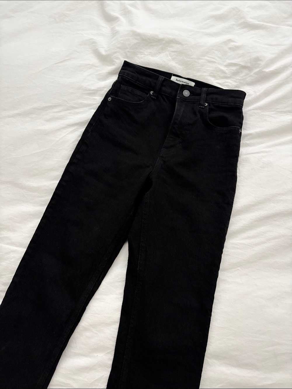 Reformation Liza Ultra High Rise Straight Jeans